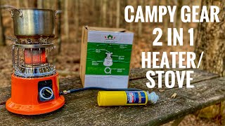 CAMPY GEAR 2 IN 1 STOVE AND HEATER REVIEW