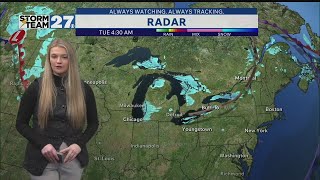 Cold and dry Tuesday ahead of next round of snow