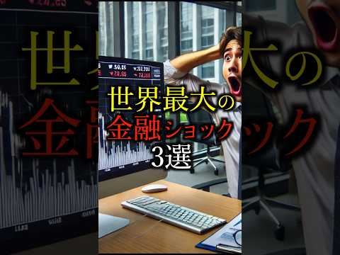 【きっつw】世界最大の金融ショック3選#雑学#豆知識#shorts