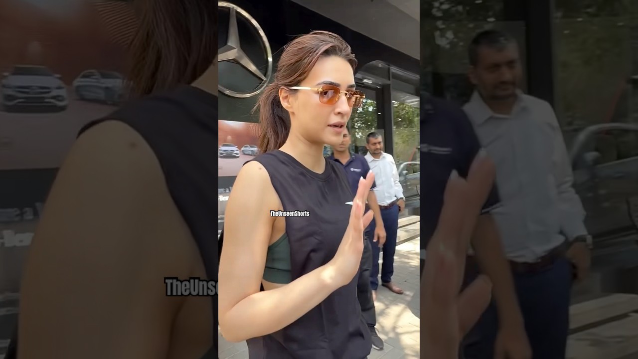 Kriti Sanon looks so gorgeous in her post workout look🖤🔥