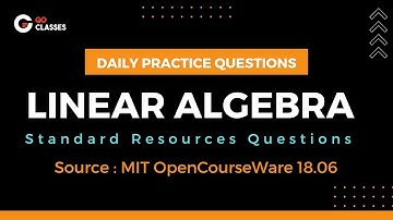 Linear Algebra   Daily Practice Question 1 | Engineering Mathematics MIT