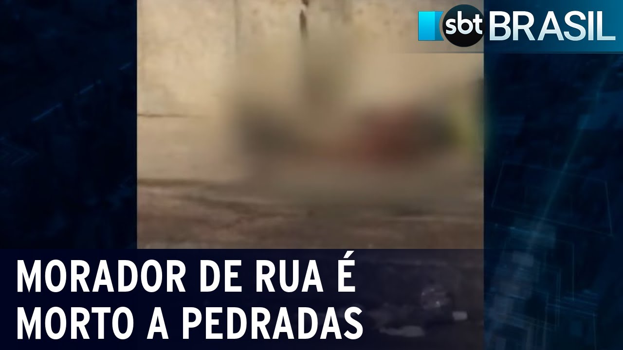 Morador de rua, de 60 anos, é morto a pedradas no Espírito Santo | SBT Brasil (11/05/22)
