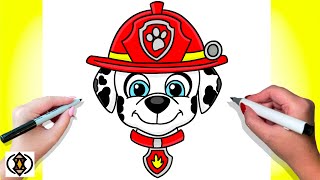 How To Draw Marshall For Beginners | Paw Patrol screenshot 2