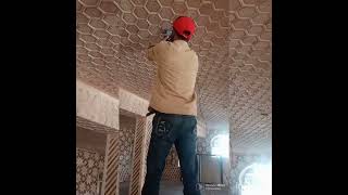 Panel light (10 watt) cutting in Paneling || Jamia Masjid Nai Basti Anantnag