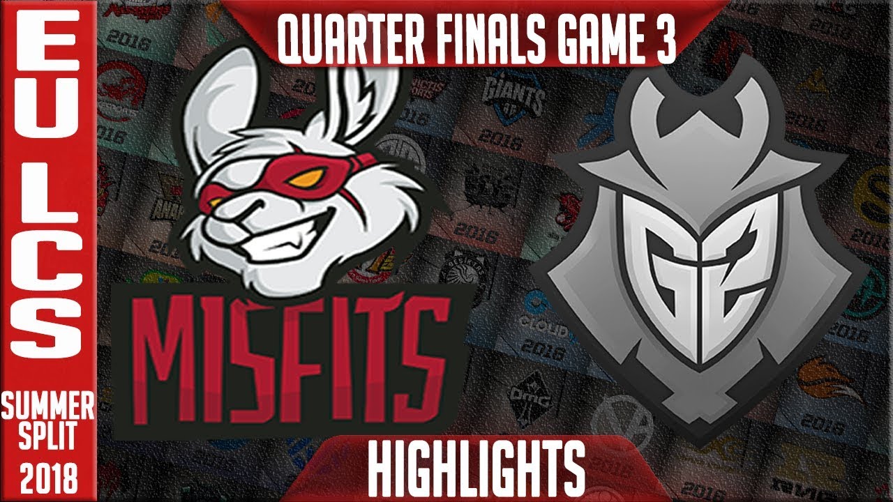 MSF vs G2 Highlights Game 3 | EU LCS Playoffs Quarter-final Summer 2018 | Misfits vs G2 Esports
