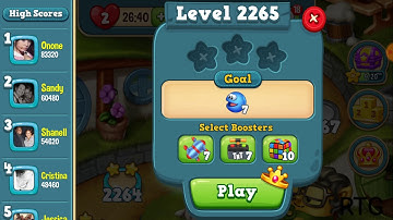 Toy blast level 2265 fail