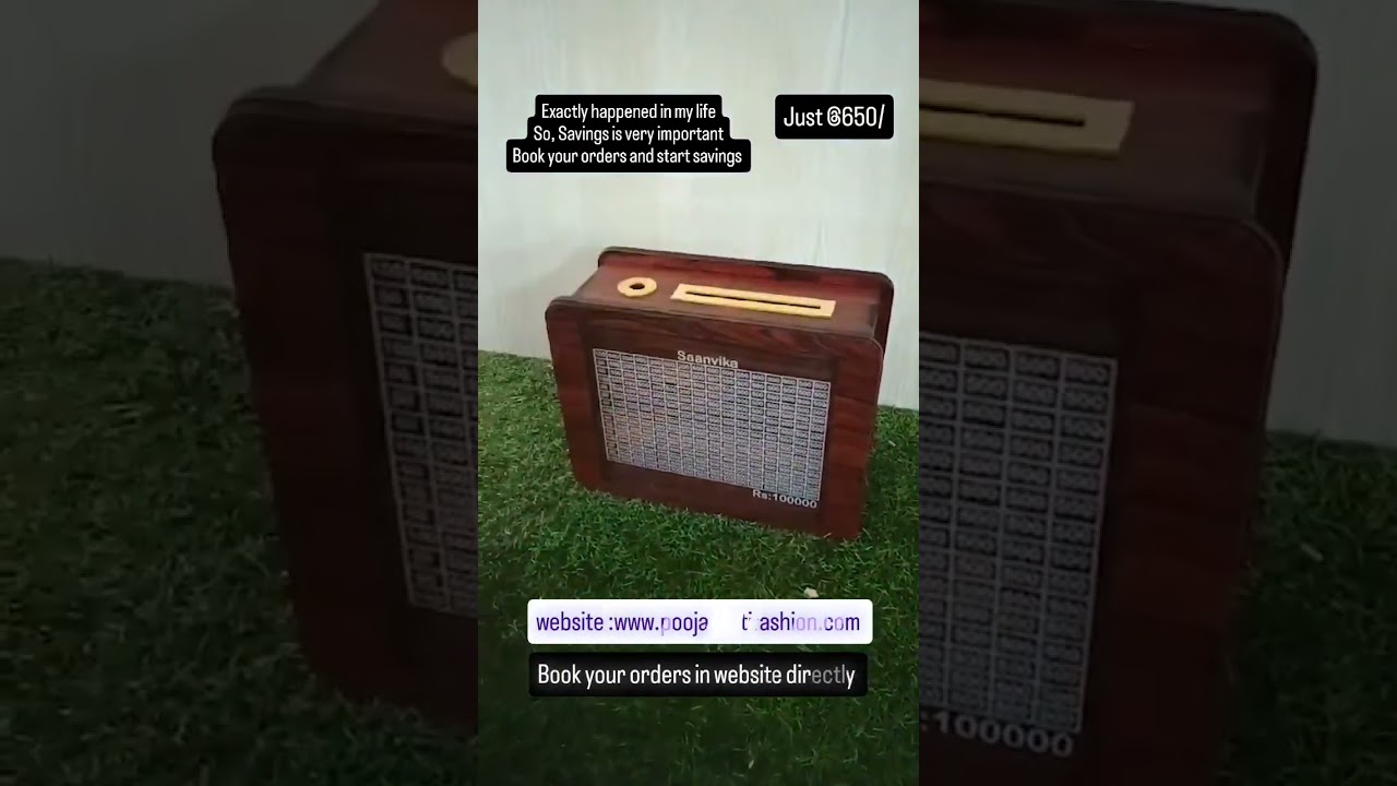 Trending money saving bank at very less cost whatapp on 6302640336 for orders# moneysavings#