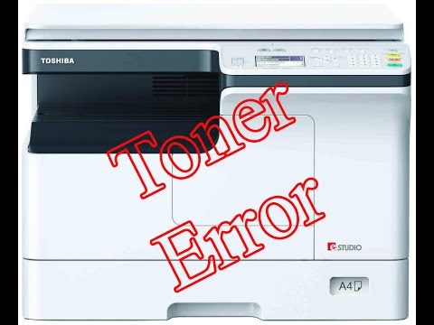 toner error in toshiba estudio photocopier