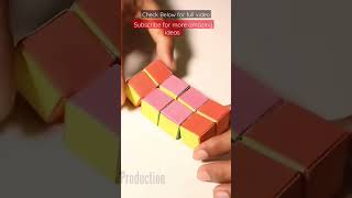 paper rubiks  cube   paper craft #papercraft #easy  #shorts