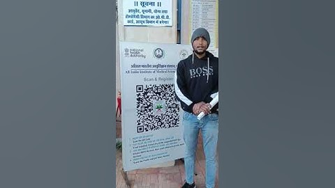 Patient sharing his experience registration through ABHA in AIIMS Bhopal