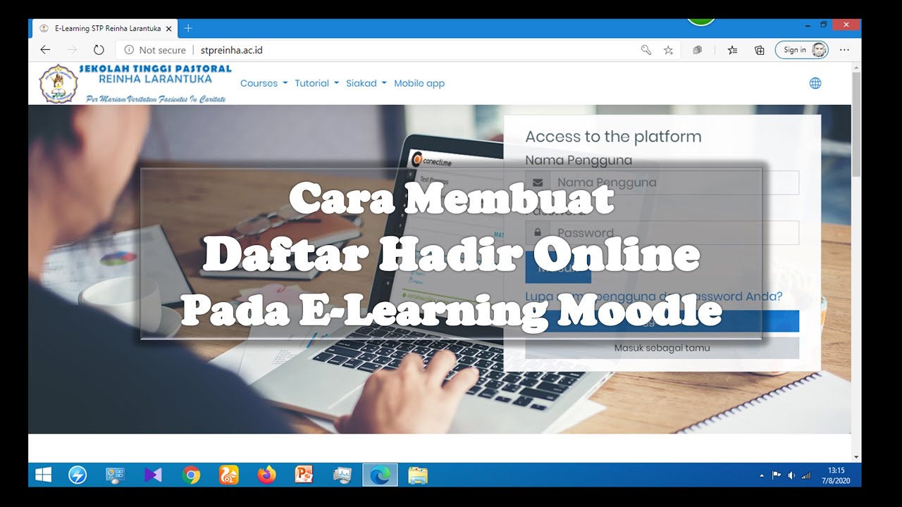 Cara Membuat Daftar Hadir Online Pada Aplikasi E-Learning Moodle