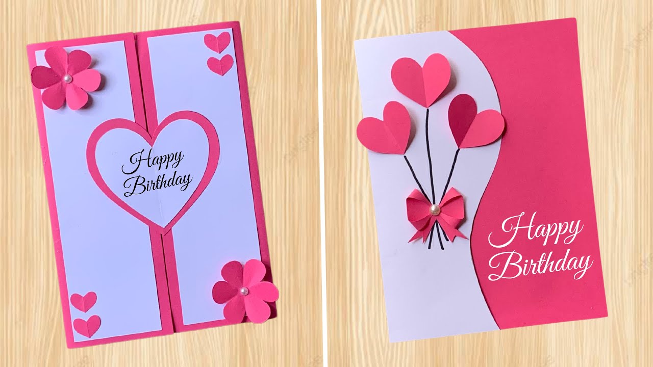 How to Make a Birthday Card at Home | Simple Handmade Card DIY - YouTube