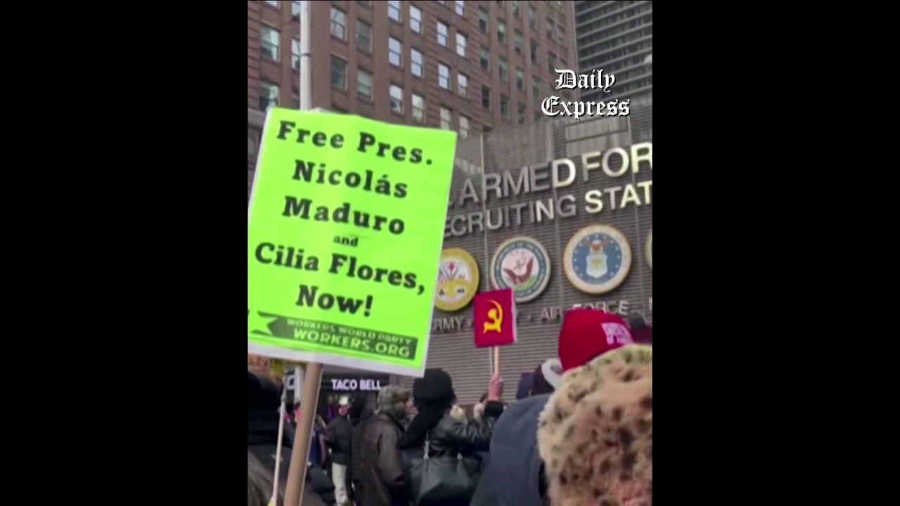 Protesters Assemble in New York Following US Military Operation Against Maduro