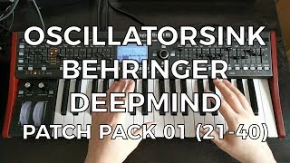 Behringer DeepMind - Free Patch Pack 1 (Patches 21-40) Profile