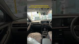 Creta S optional diesel manual summer edition black on road price 2026