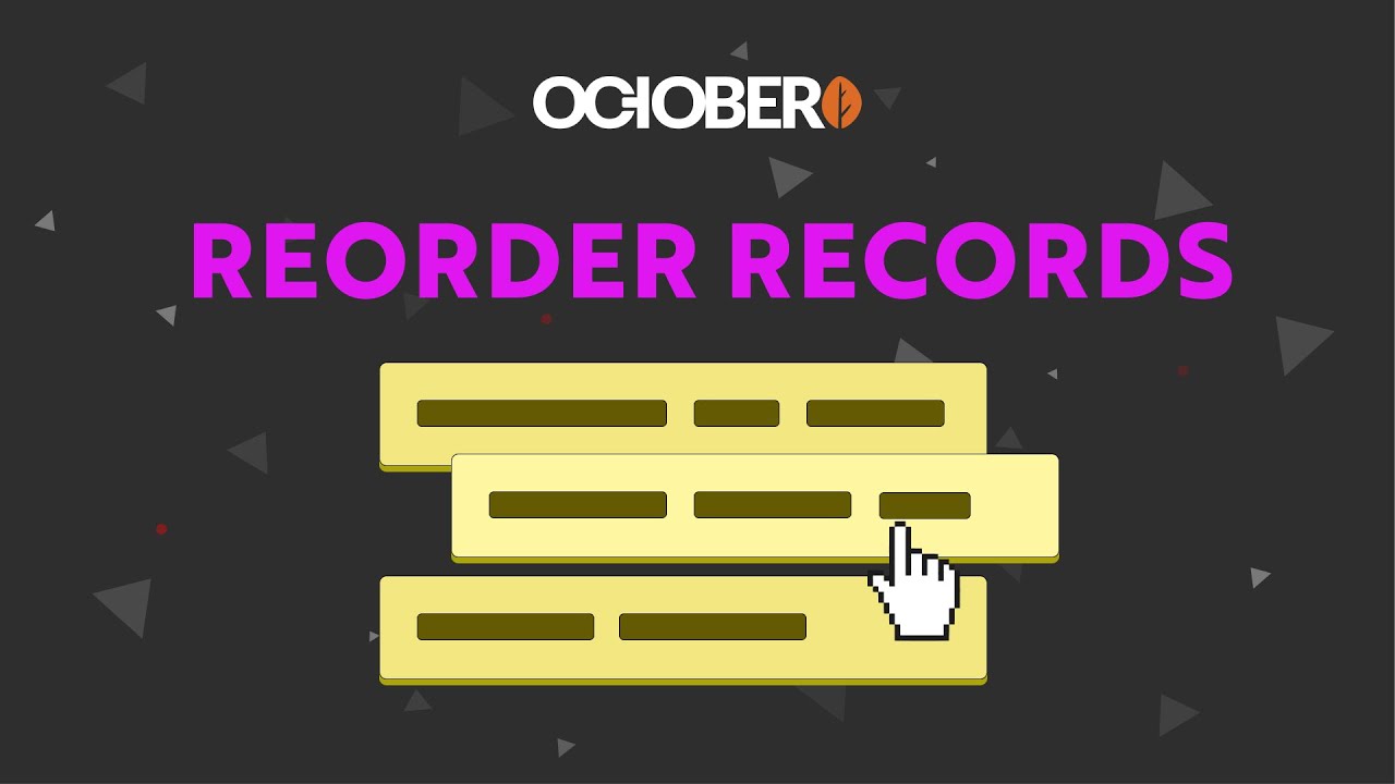 October CMS - Reorder Records - YouTube