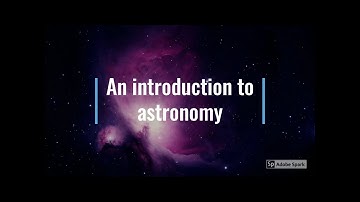 An introduction to astronomy