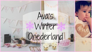 Winter Onederland Birthday Party Crafts | DIY Decorations for First Birthday