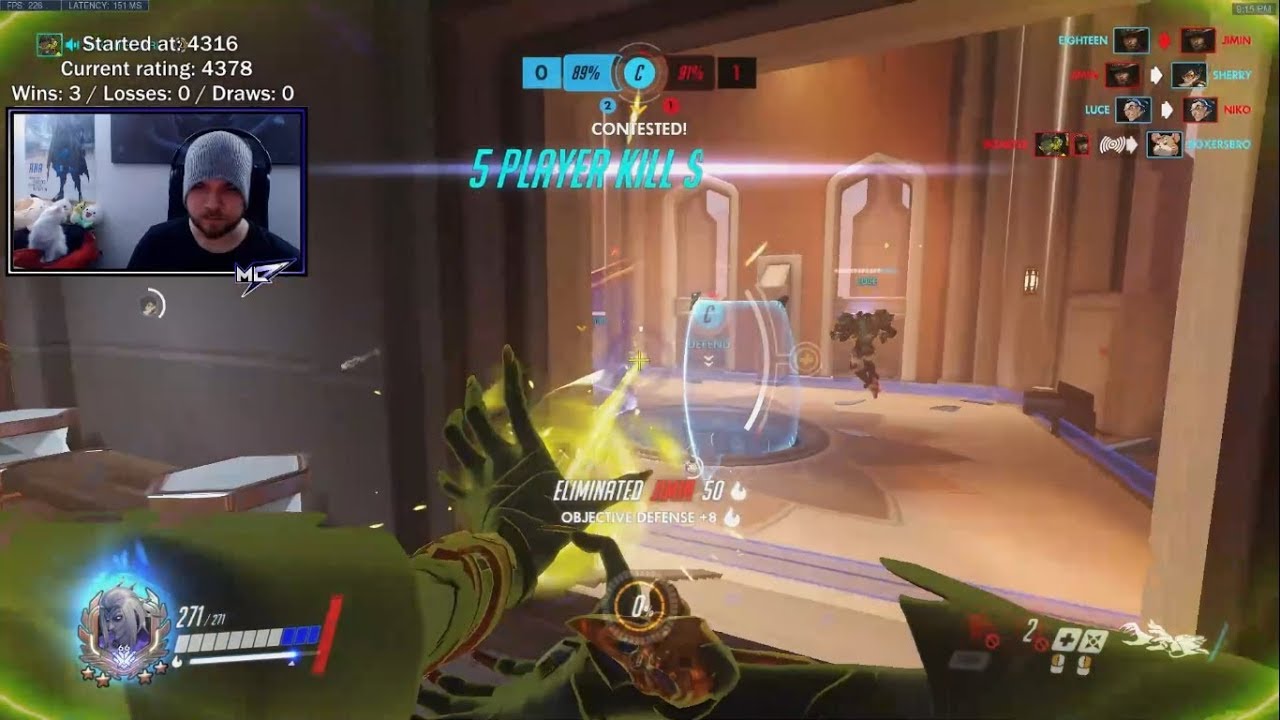 Overwatch mL7 The Sickest Moira Gameplay Ever With 40 Elims & 19K Heal!