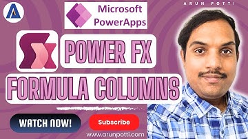 Power Fx Formula Columns | Microsoft Power Apps #powerplatform #dataverse #powerapps #microsoft