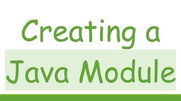 Creating a Java Module