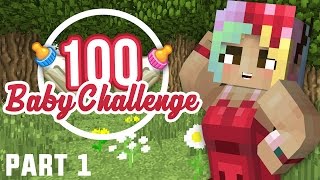 Minecraft: 100 Baby Challenge - Ep 01 - Get this Baby Started!