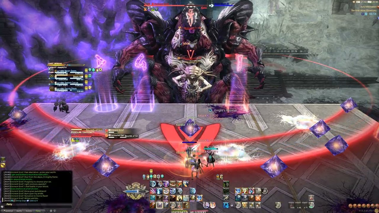 FINAL FANTASY XIV - The Final Verse, Quantum 40 (PLD POV - Neon)