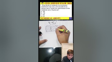 CIVIL SERVICE EXAM 2023 -FRACTION WORD PROBLEMS