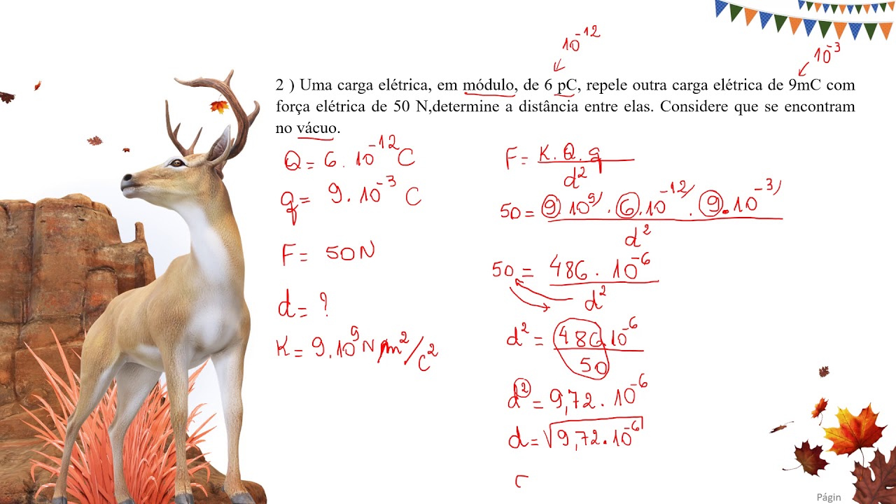 EXERCÍCIOS RESOLVIDOS SOBRE Lei de Coulomb