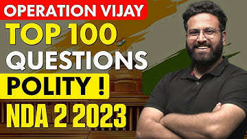 Top 100 Polity MCQs for NDA | GAT Preparation NDA 2 2023 | GS Strategy | Learn With Sumit