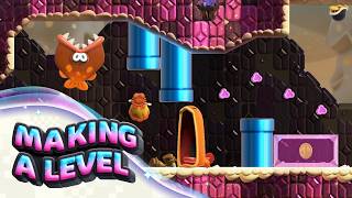 Making a Custom Mario Wonder Level - Buzzy Burrows