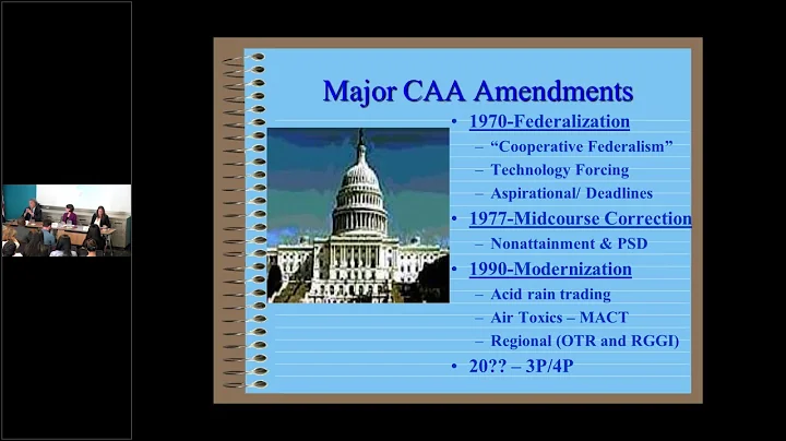 Basics of the Clean Air Act (ELI Summer School, 2019)