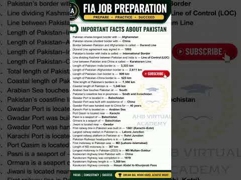 Federal investigation agency test preparation / FIA test preparation / FIA MCQS