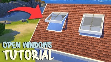 OPEN WINDOWS, SKY LIGHT & LOFT ROOM TUTORIAL | The Sims 4 | Tutorial