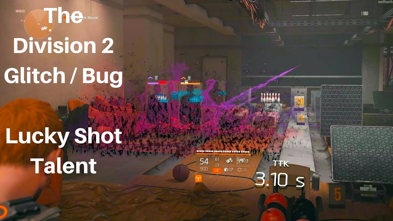 The Division 2 - Lucky Shot Talent Glitch / Bug ( so OVERPOWER for Skill Build )