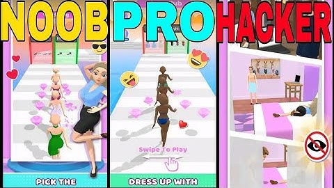 NOOB vs PRO vs HACKER ||DRESS UP SISTERS|| (FORT)All Levels Gameplay Androidios (Level  5) AMONG US