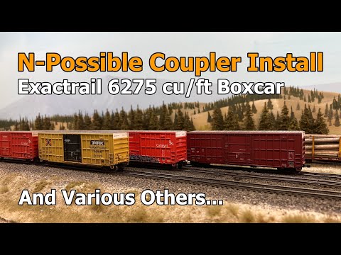 N-Possible Coupler Install - Exactrail Boxcars