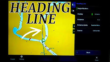 Garmin GPSMap 1243xsv Heading Line - How to Adjust