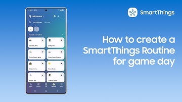 How to create a SmartThings Routine for game day