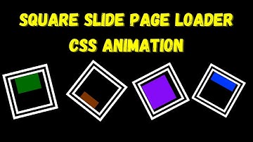 Square Slide Page Loader CSS Animation | Page Loader CSS Animation | NSCODE