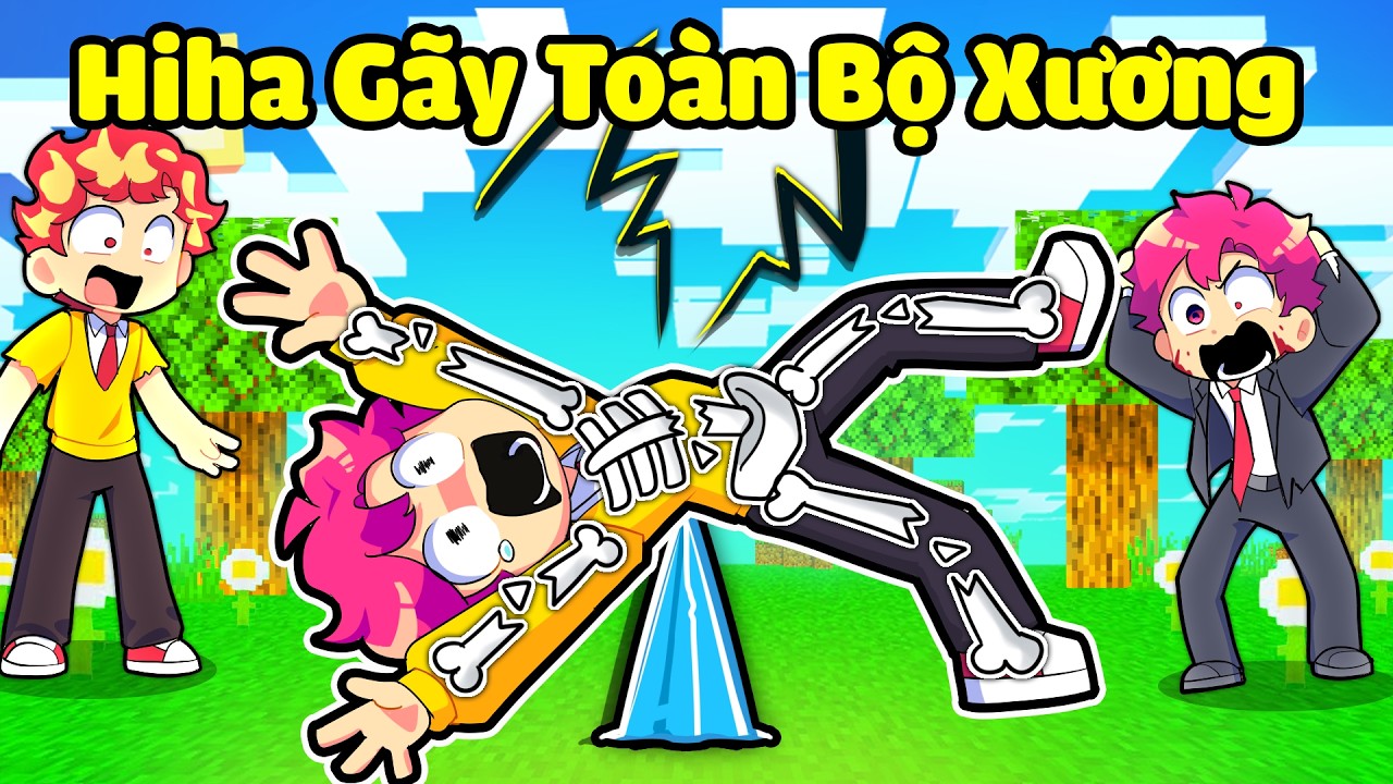 Tôi Đã Gãy Toàn Bộ Xương Trong Minecraft !?  😱😥