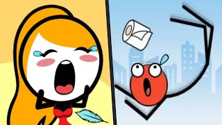 SAVE HER vs RAGDOLL JUMP - New Levels Satisfying STICKMAN Mobile Gameplay (Android/ios) screenshot 5