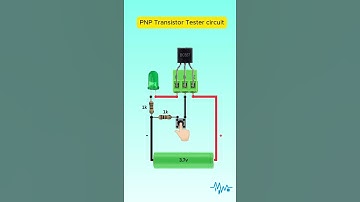Simple PNP Transistor Tester Circuit with LED #Shorts