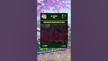 When math teacher enter in class ☠️ #anime#animeshorts