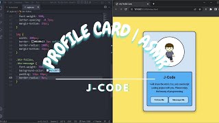 How to make a simple and creative profile card