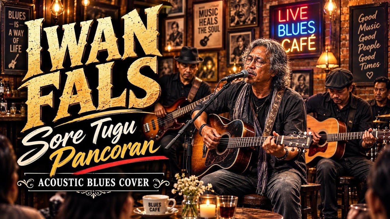 Iwan Fals - Sore Tugu Pancoran | Acoustic Blues Cover + Lirik | Teman Santai \u0026 Ngopi