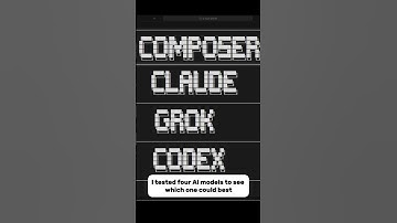 Codex vs Claude vs Grok vs Composer (AI Speed Test)