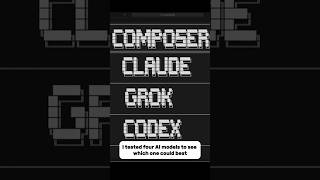 Codex vs Claude vs Grok vs Composer (AI Speed Test)