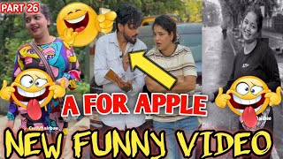 A FOR APPLE 🤣|NEWCOMEDYVIDEO 😂||#Nikita Gaikwad| new TikTok comedy 😂#part26|