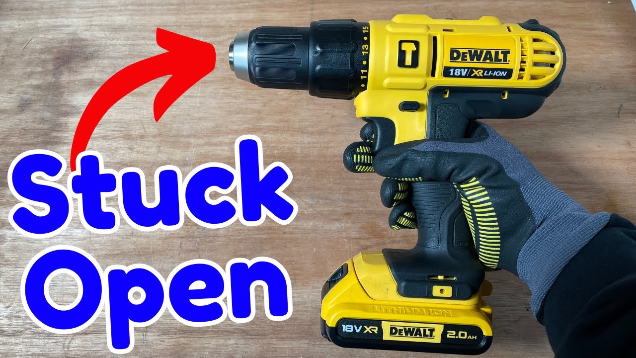 DeWALT Drill Chuck Stuck Open? Easy Fix Tutorial (Step-by-Step) - YouTube